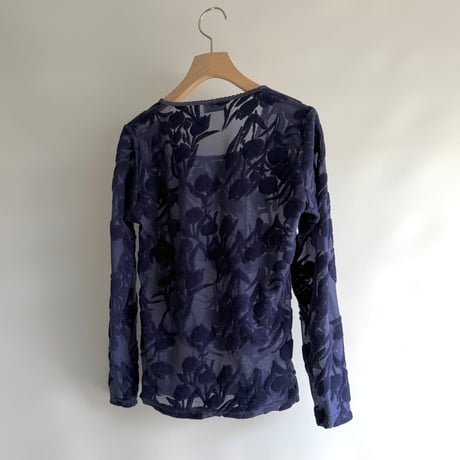 Flower see-through tops