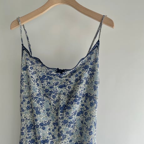 Light blue floral print dress