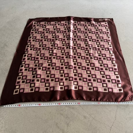 Pink × Brown vintage scarf