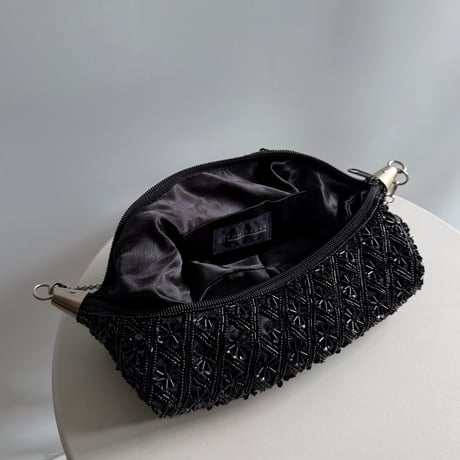Black beaded bag