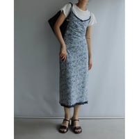 Light blue floral print dress