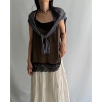 Brown lace camisole