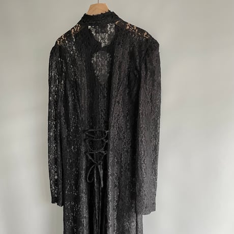 Black lace gown