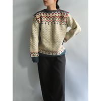 Nordic boat neck knit