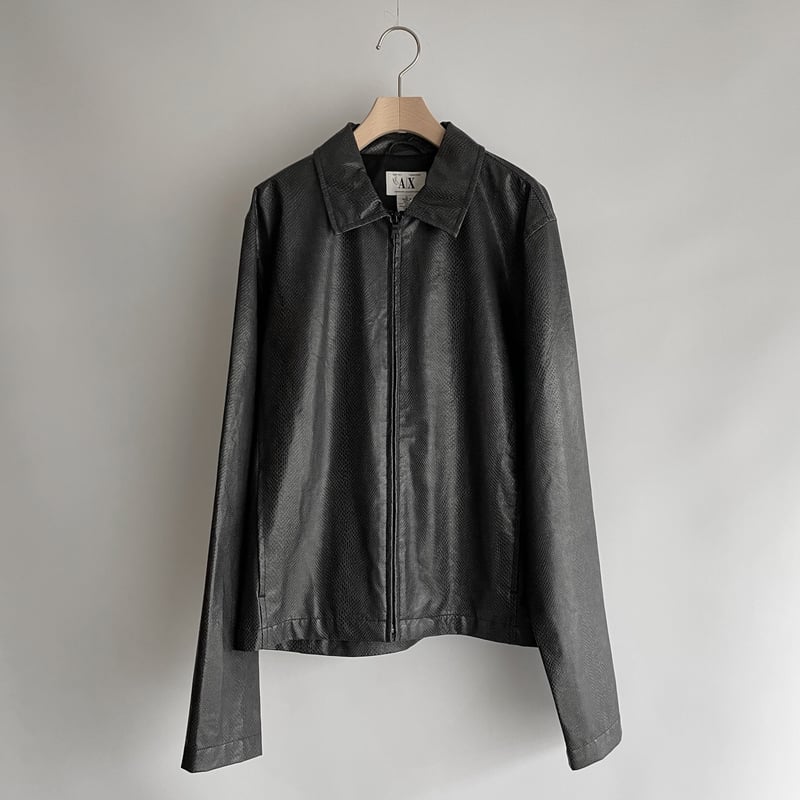 Faux python leather jacket | and C