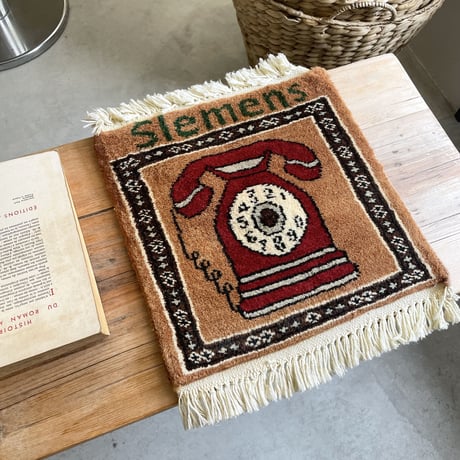 Vintage mood mini rug (telephone)