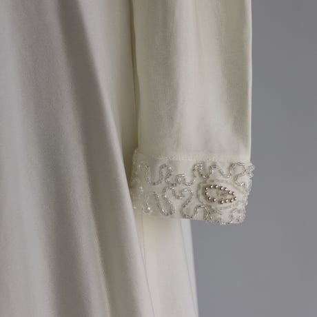 【RENTAL】Long train high neck dress