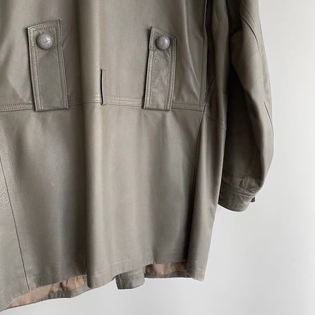 Gray leather jacket (men's)