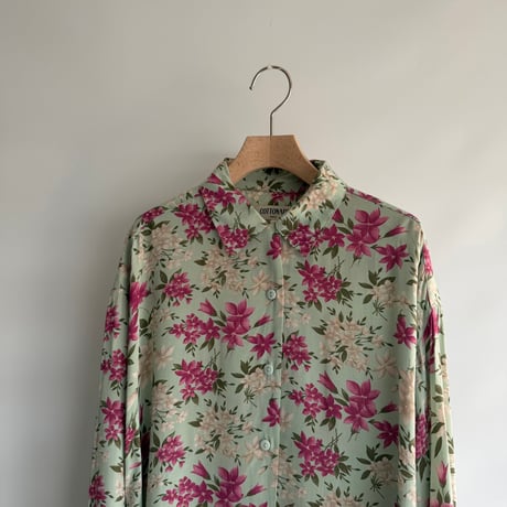 Botanical flower blouse