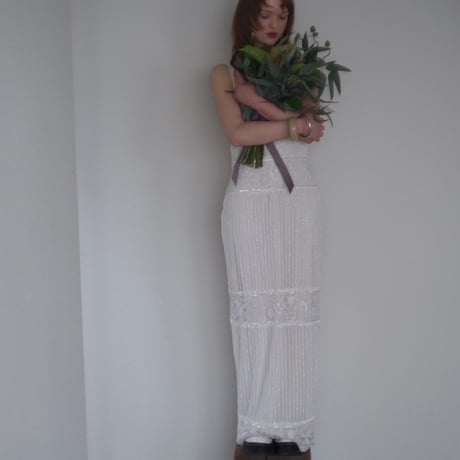 【RENTAL】Beads embroidery dress