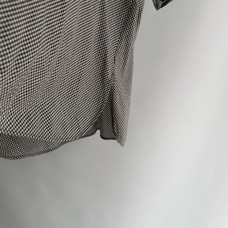 Sheer plaid tops with hood
