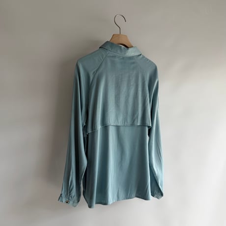 Light blue satin shirt