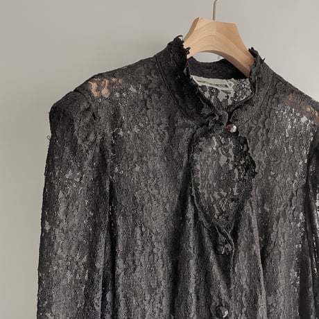 Black lace gown
