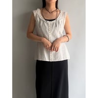 Frilled sleeveless tops