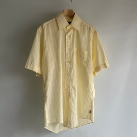 yellow sheer striped shirt
