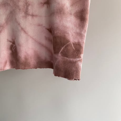 Pink tie-dye short camisole