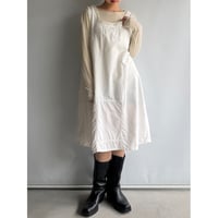 Sleeveless white dress