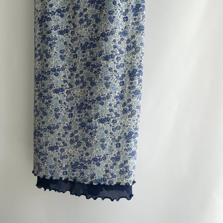 Light blue floral print dress