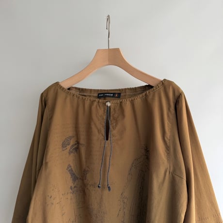 Antique sketch blouse