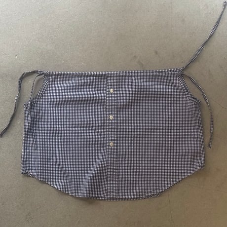 Ribbon gather camisole (Navy)