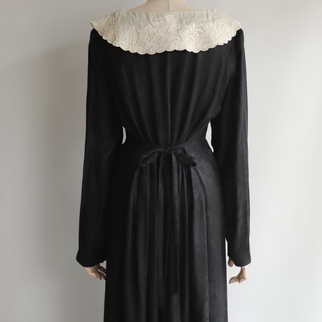 【Rental】Embroidery collar dress