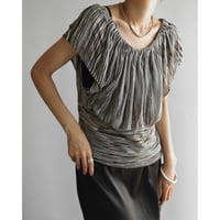 Zebra gathered top