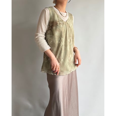 nuance sheer vest