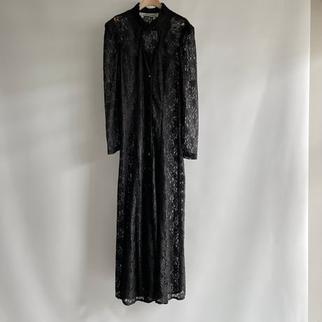 Black lace gown