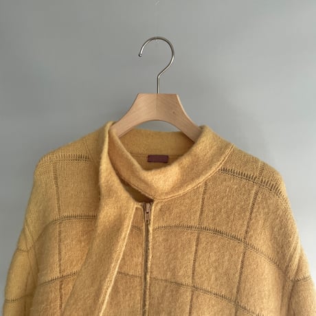 Zip knit with scarf