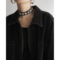 Tweed braid choker