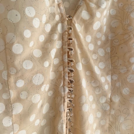Dot sheer lame tops