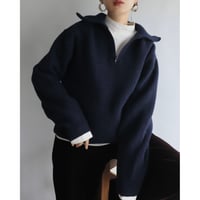 Navy half zip knit (men's)