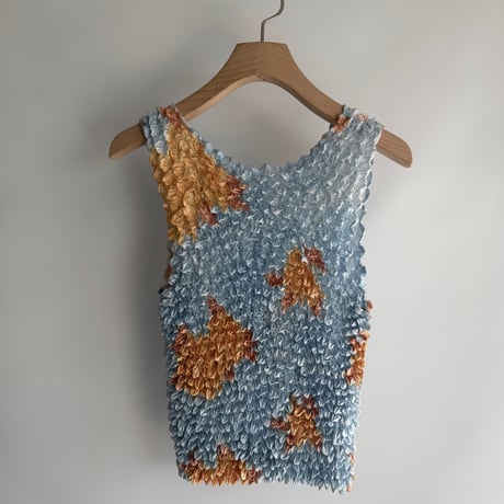 Popcorn knit tank