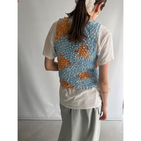 Popcorn knit tank