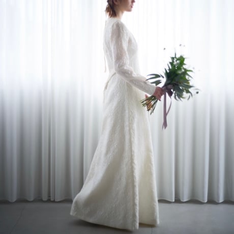 【RENTAL】Hologram embroidered dress