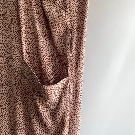 Pink leopard print dress