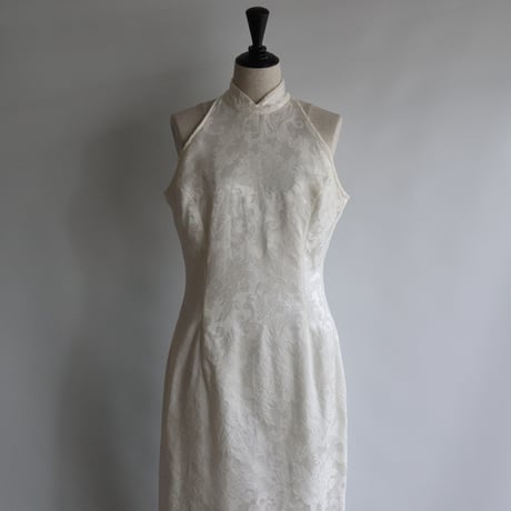 【RENTAL】Jacquard High neck dress