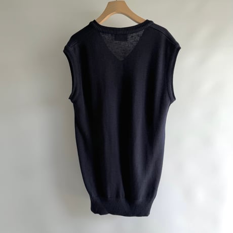Kitsune embroidery knitted vest