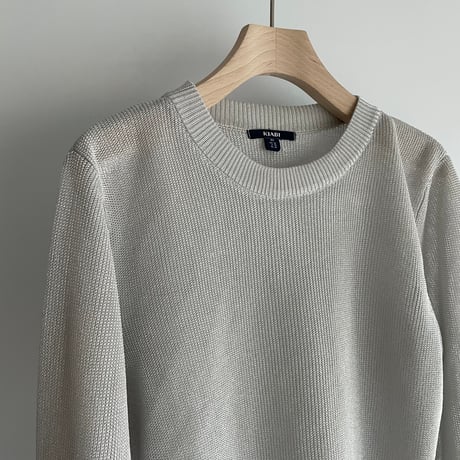 Silver gray sheer knit