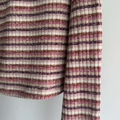 Border short length cardigan