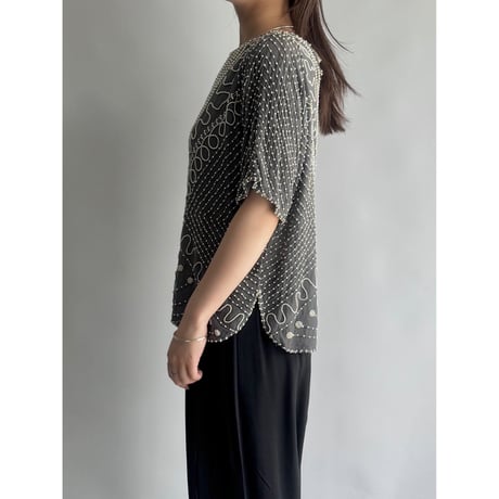 Bead embroidery tops