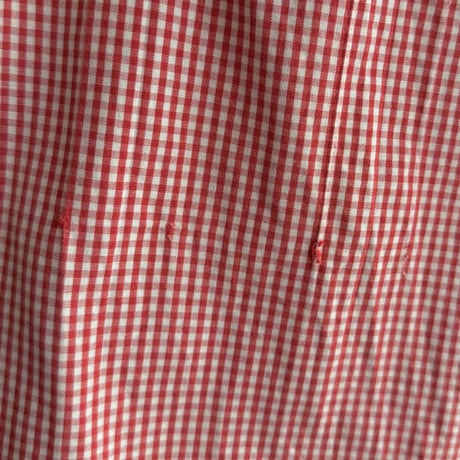 Red gingham check shirt