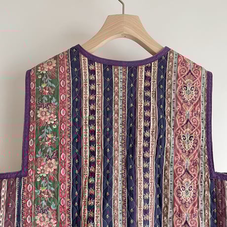 Purple pattern quilting vest