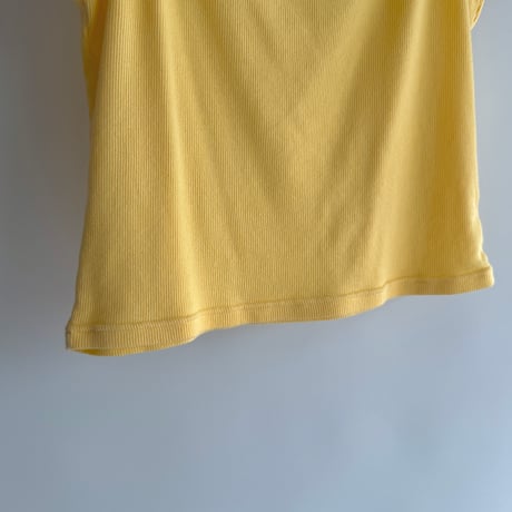 Yellow ribbed camisole