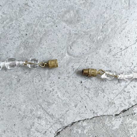 Aurora clear bead necklace