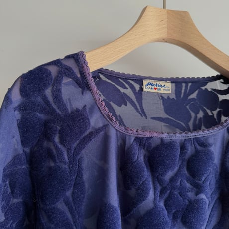 Flower see-through tops