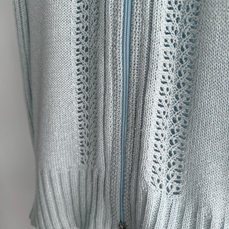 Openwork double zip vest