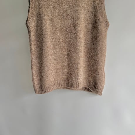 Alpaca blend knit vest