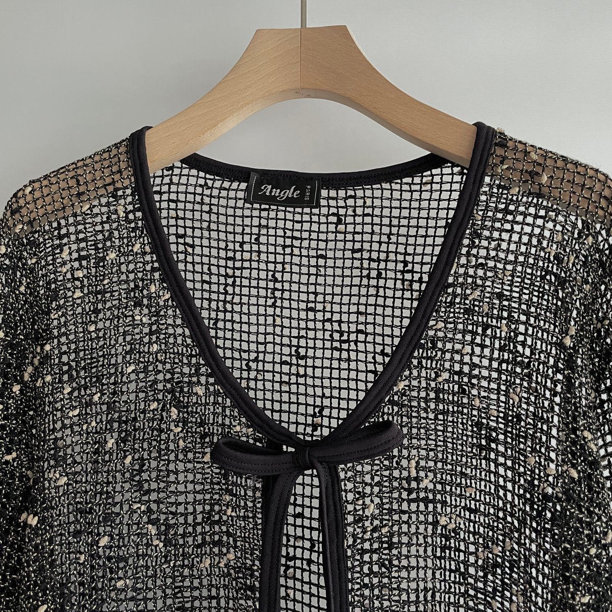 Black mesh cardigan | and C