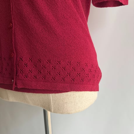 Bordeaux ensemble knit